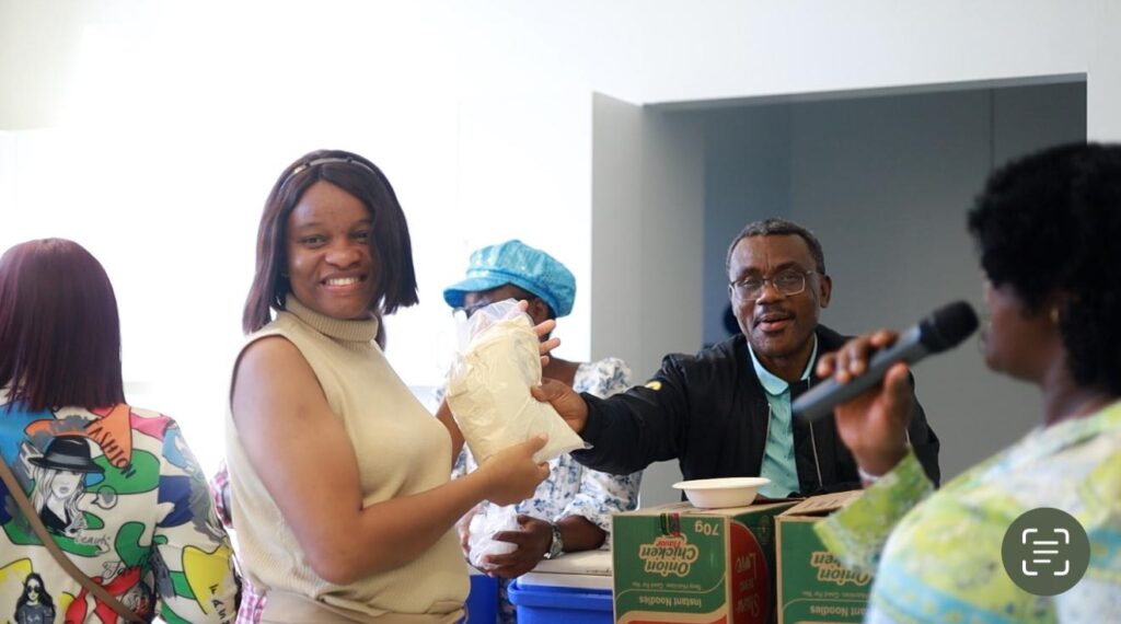 Essential food and household items